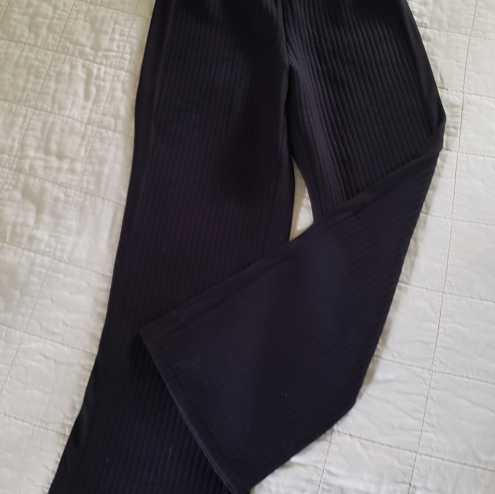 NWOT T Tahari Wide Leg Pull-On Trouser Stretchy Black Pants Size Medium Like New - Picture 12 of 13